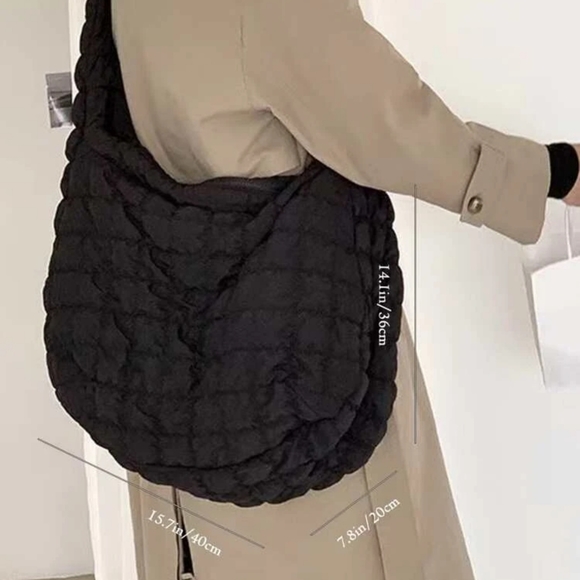 Black Ruched Bag - Picture 4 of 11